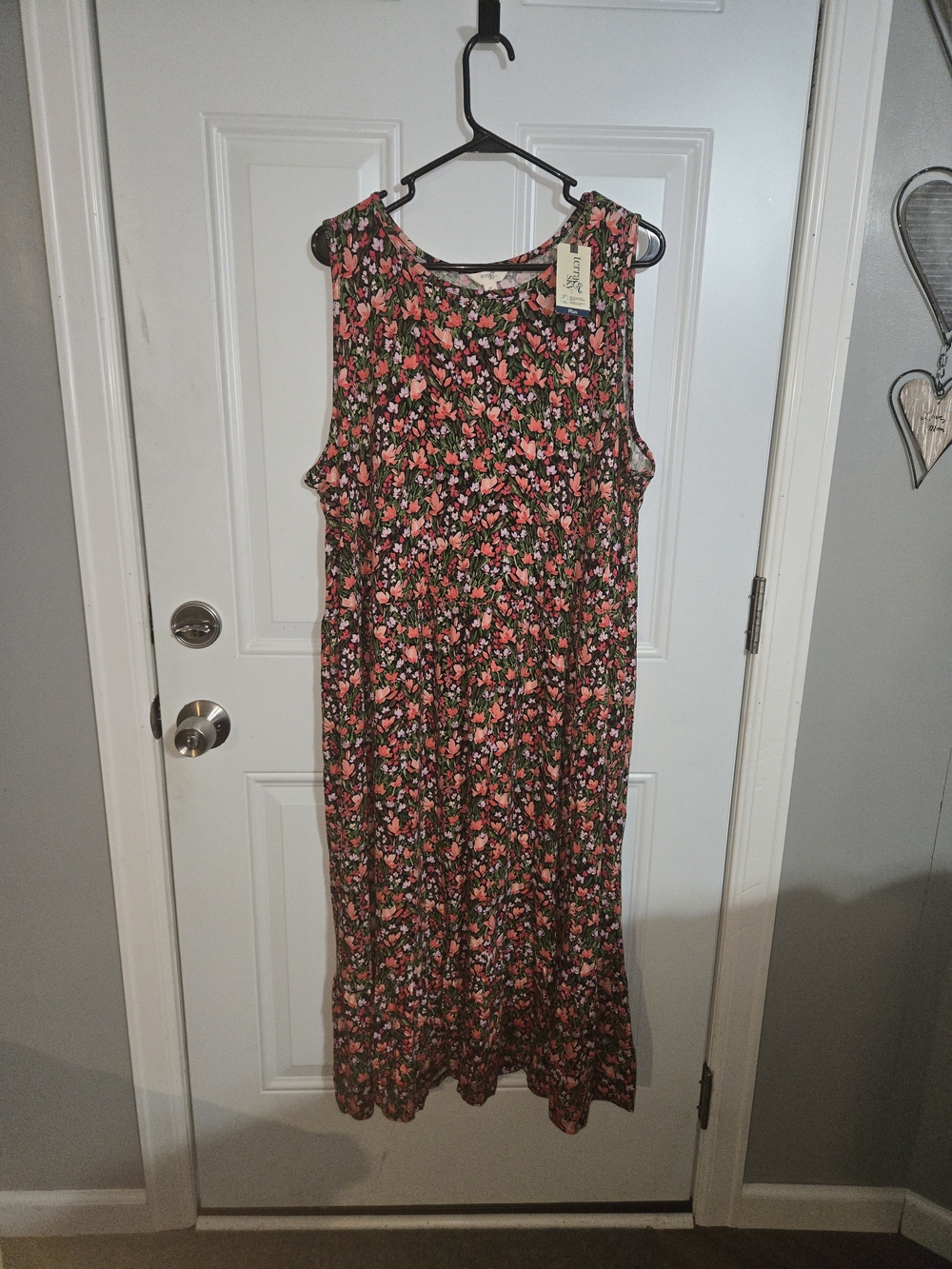 Terra & Sky Floral Dress Size 2XL
